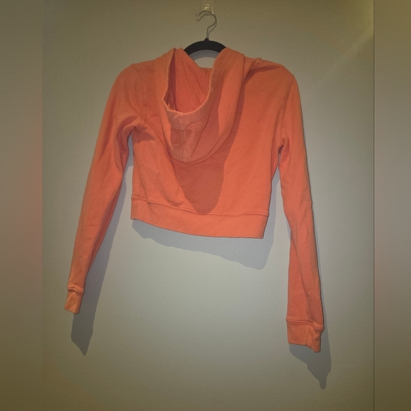 American Eagle Coral Sweatshirt with Zipper and High Neckline EUC Size S - Picture 3 of 8